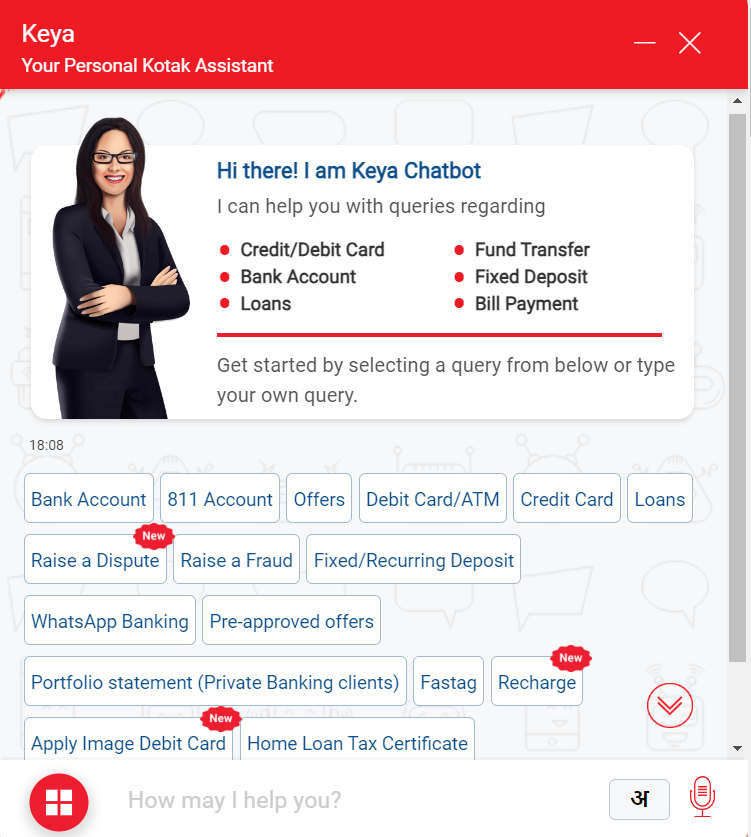 Kotak AI Chatbot